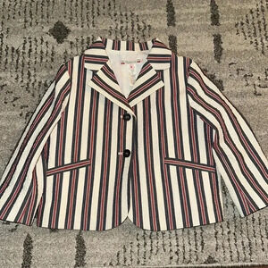 Bonpoint Little Girl Seersucker Jacket size 6 EUC